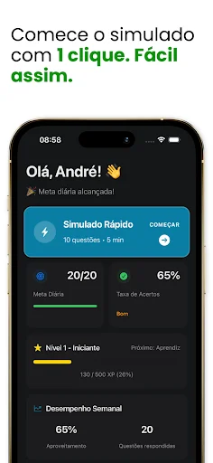 Simulado Detran 2026 ڈاؤن لوڈ کریں – برازیل ڈرائیونگ لائسنس ٹیسٹ - Screenshot 2