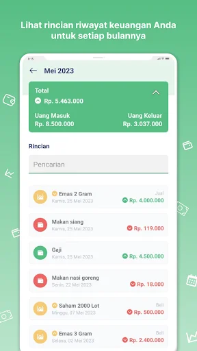Pitih ڈاؤن لوڈ کریں – مالیاتی ریکارڈ کے لیے بہترین آف لائن ایپ - Screenshot 4