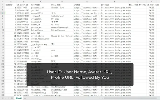 IG Followers Exporter ڈاؤن لوڈ کریں – انسٹاگرام ڈیٹا ایکسپورٹ کریں - Screenshot 3