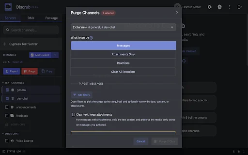 Discrub ڈاؤن لوڈ کریں – Discord پیغامات کا انتظام اور ایکسپورٹ - Screenshot 4