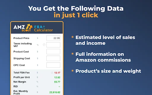 Amazon FBA Calculator Free ڈاؤن لوڈ کریں – منافع کا حساب لگائیں - Screenshot 2