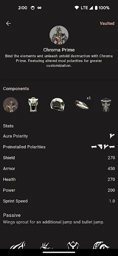 Cephalon Navis – Warframe Hub ایپ ڈاؤن لوڈ کریں – Warframe ٹریکر - Screenshot 8