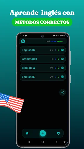 QuickCard AI ڈاؤن لوڈ کریں – انگریزی سیکھنے کا بہترین طریقہ - Screenshot 1