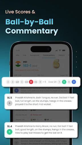 Cricket LineX ڈاؤن لوڈ کریں – تیز ترین لائیو کرکٹ سکور اور اپڈیٹس - Screenshot 5