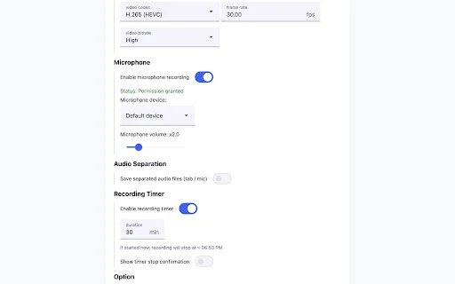 Instant Tab Recorder ڈاؤن لوڈ کریں – Chrome کے لیے بہترین اسکرین ریکارڈر - Screenshot 4