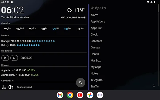 AIO Launcher ڈاؤن لوڈ کریں – اینڈرائیڈ کے لیے بہترین کسٹمائز ایبل لانچر - Screenshot 7