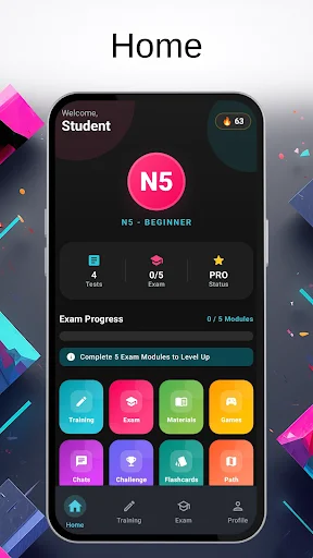 N1 Master of JLPT: N5-N1 ڈاؤن لوڈ کریں – جاپانی سیکھیں - Screenshot 1