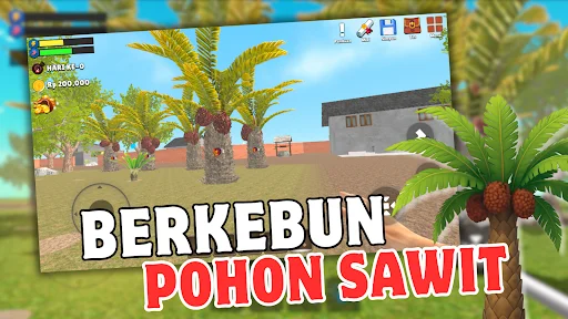 Kebun Sawit Simulator ڈاؤن لوڈ کریں – پام آئل فارمنگ گیم - Screenshot 1