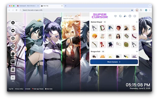 Anime Cursor ڈاؤن لوڈ کریں – Chrome کے لیے بہترین اینیمی کرسر - Screenshot 3