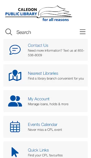 CPL Mobile ڈاؤن لوڈ کریں – Caledon Public Library تک رسائی حاصل کریں - Screenshot 7