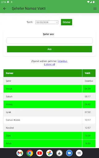 Türkiye Takvimi ڈاؤن لوڈ کریں – نماز کے اوقات اور قبلہ رخ - Screenshot 13