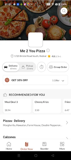 Me 2 You Pizza ایپ ڈاؤن لوڈ کریں – تیز اور آسان فوڈ آرڈرنگ - Screenshot 2