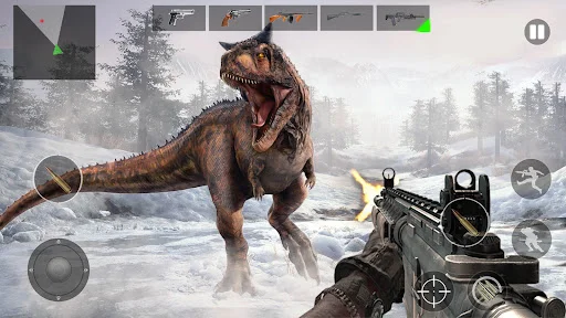 Primal Hunter – Hunting Games ڈاؤن لوڈ کریں – ڈایناسور اور ہرن کا شکار - Screenshot 3