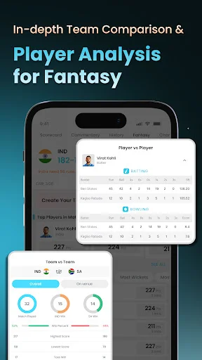 Cricket LineX ڈاؤن لوڈ کریں – تیز ترین لائیو کرکٹ سکور اور اپڈیٹس - Screenshot 4