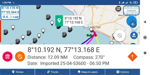 Kadal Map ڈاؤن لوڈ کریں – ماہی گیروں کے لیے بہترین نیویگیشن - Screenshot 3