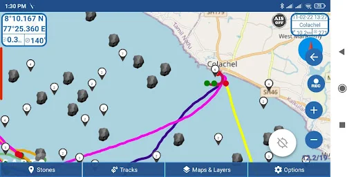 Kadal Map ڈاؤن لوڈ کریں – ماہی گیروں کے لیے بہترین نیویگیشن - Screenshot 2