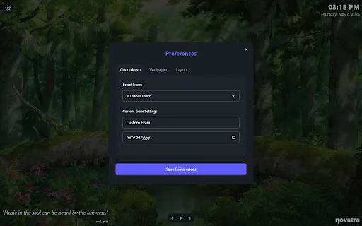 Exam Countdown ڈاؤن لوڈ کریں – امتحانات کے لیے بہترین ٹائمر - Screenshot 3