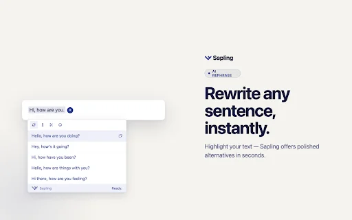 Sapling Grammar Checker ڈاؤن لوڈ کریں – بہترین AI رائٹنگ اسسٹنٹ - Screenshot 2