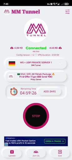 MM Tunnel Latest Version Download – Fast & Secure VPN - Screenshot 3