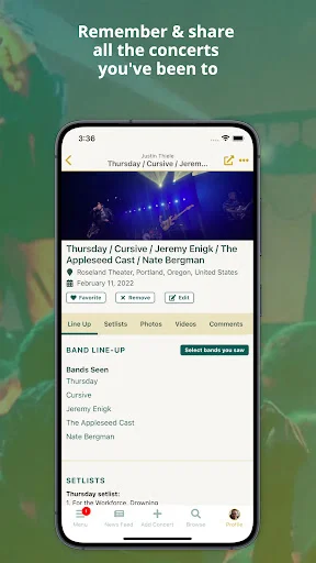 Concert Archives ڈاؤن لوڈ کریں – کنسرٹ ڈائری اور ڈیٹا بیس - Screenshot 3