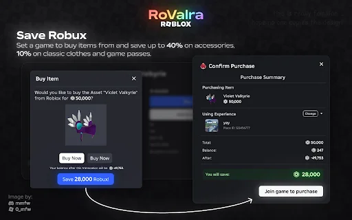 RoValra Roblox Extension ڈاؤن لوڈ کریں – مکمل مفت فیچرز - Screenshot 2
