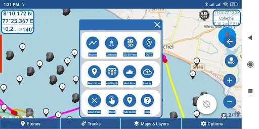 Kadal Map ڈاؤن لوڈ کریں – ماہی گیروں کے لیے بہترین نیویگیشن - Screenshot 6
