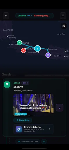 Tourific ڈاؤن لوڈ کریں – AI کے ساتھ بہترین روڈ ٹرپ پلانر - Screenshot 8