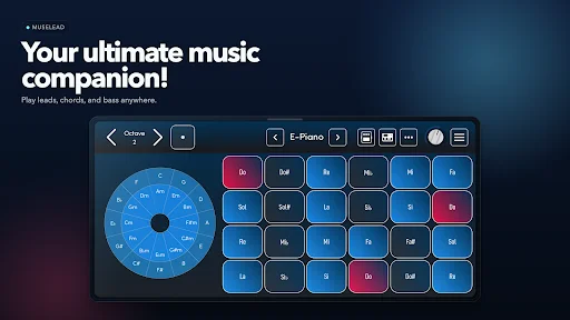 MuseLead Synthesizer ڈاؤن لوڈ کریں – اینڈرائیڈ کے لیے بہترین MPE MIDI کنٹرولر - Screenshot 5