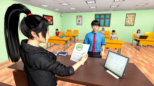 Teacher Simulator ڈاؤن لوڈ کریں – اسکول لائف گیم مفت - Screenshot 4