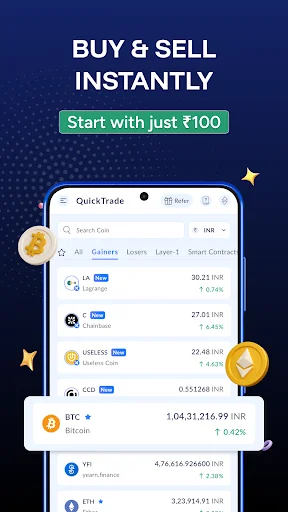 ZebPay ایپ ڈاؤن لوڈ کریں – بٹ کوائن اور کرپٹو ٹریڈنگ کا بہترین پلیٹ فارم - Screenshot 5