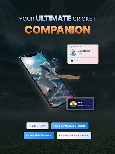 Cricket LineX ڈاؤن لوڈ کریں – تیز ترین لائیو کرکٹ سکور اور اپڈیٹس - Screenshot 9