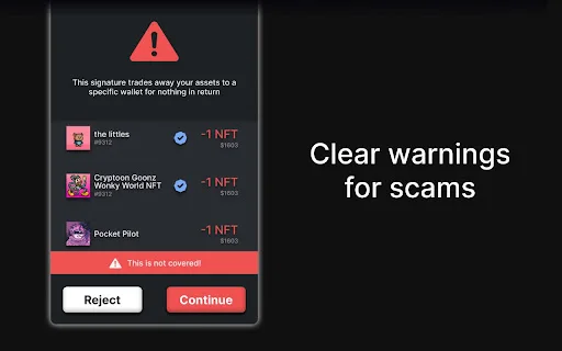 Pocket Universe ڈاؤن لوڈ کریں – کرپٹو سیکیورٹی اور سکیم سے حفاظت - Screenshot 3