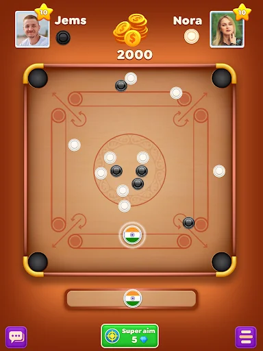 Carrom Cricket ڈاؤن لوڈ کریں – بہترین کیرم اور ڈسک پول گیم - Screenshot 13