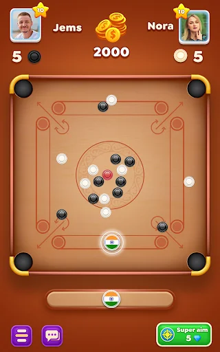 Carrom Cricket ڈاؤن لوڈ کریں – بہترین کیرم اور ڈسک پول گیم - Screenshot 8