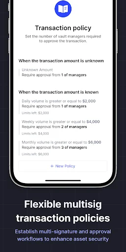 MPCVault – Multisig Wallet ڈاؤن لوڈ کریں – ٹیموں کے لیے محفوظ کرپٹو - Screenshot 3