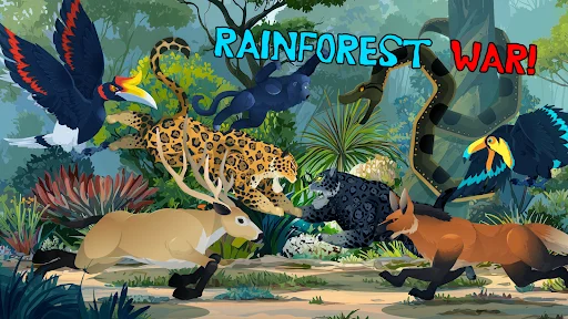 Tiger Fights Lion: Forest War ڈاؤن لوڈ کریں – جنگل کی جنگ کا تجربہ - Screenshot 1