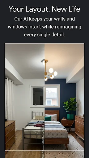 AI Home Decorator ڈاؤن لوڈ کریں – اپنے کمرے کو جدید بنائیں - Screenshot 1